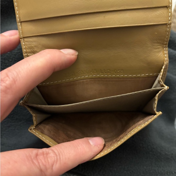 Fendi Zucchino Compact Wallet leather /canvas beige card holder wallet - Picture 9 of 15